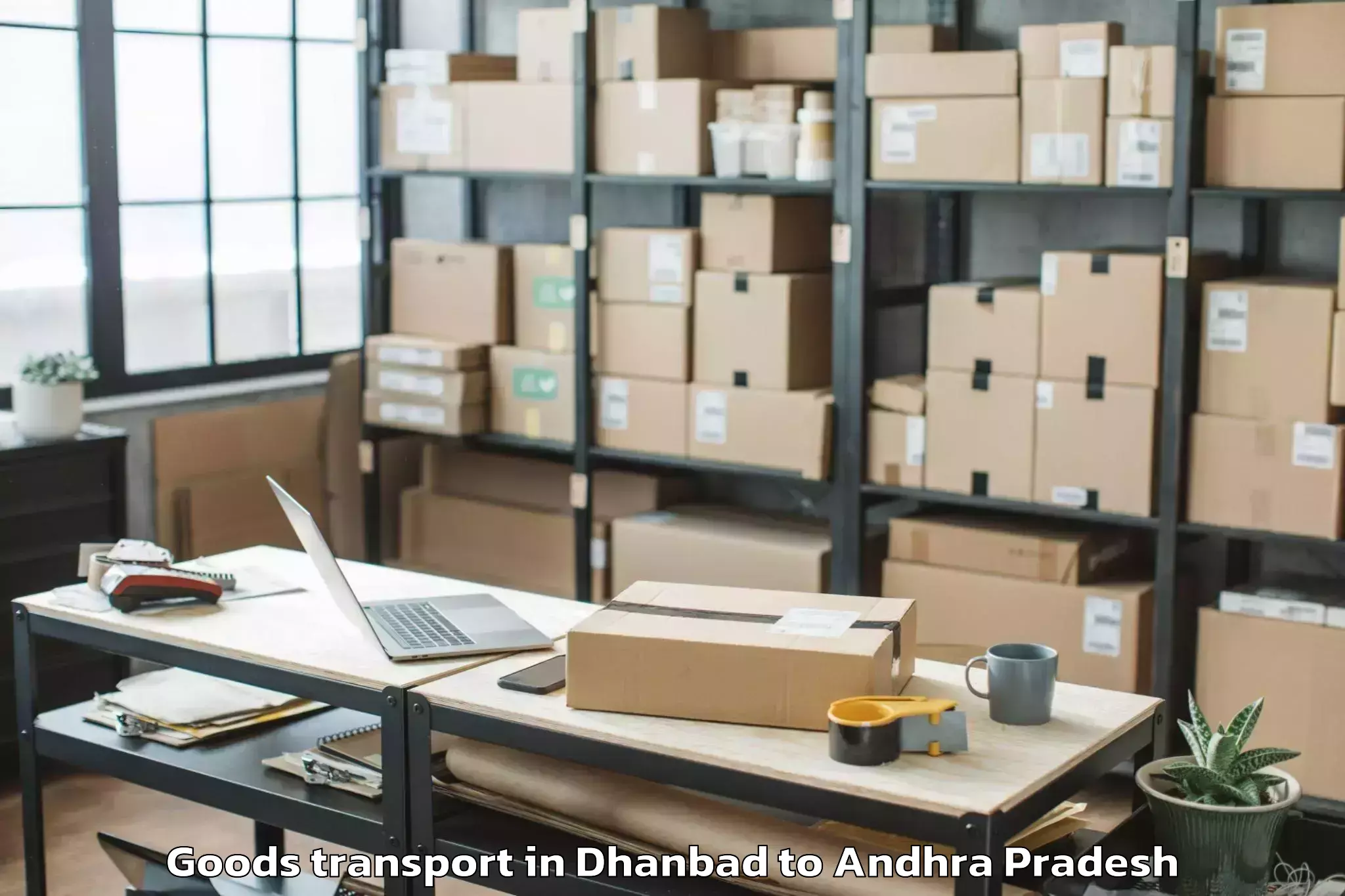 Discover Dhanbad to Machavaram Goods Transport